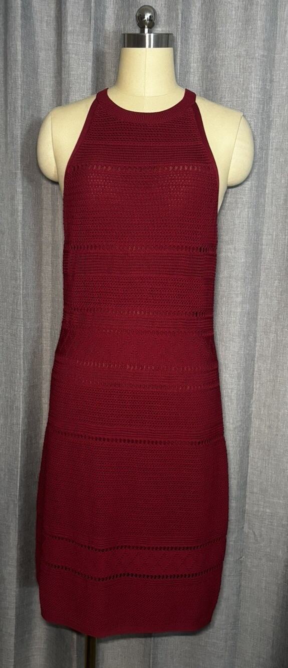 White House Black Market halter Sleeveless Knit Sweater Dress NWT medium